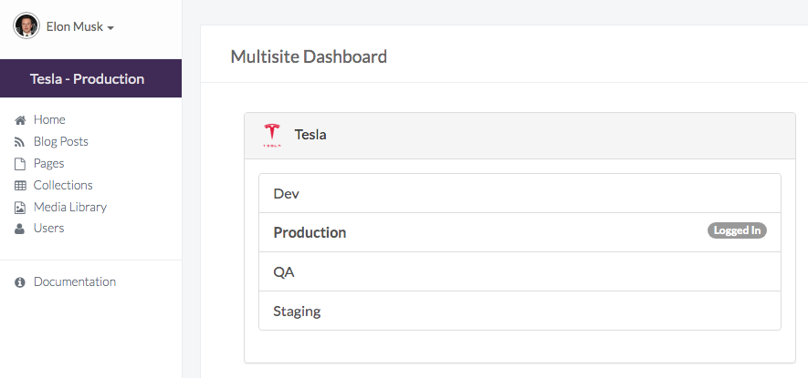CMS Screenshot