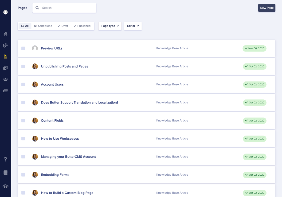 CMS Screenshot