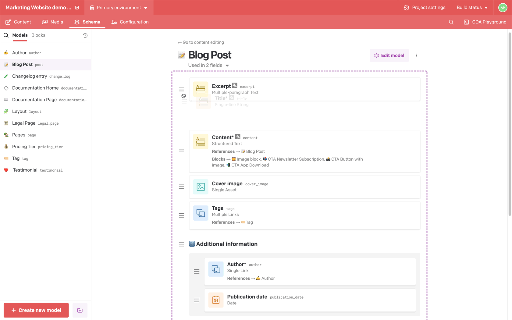 CMS Screenshot