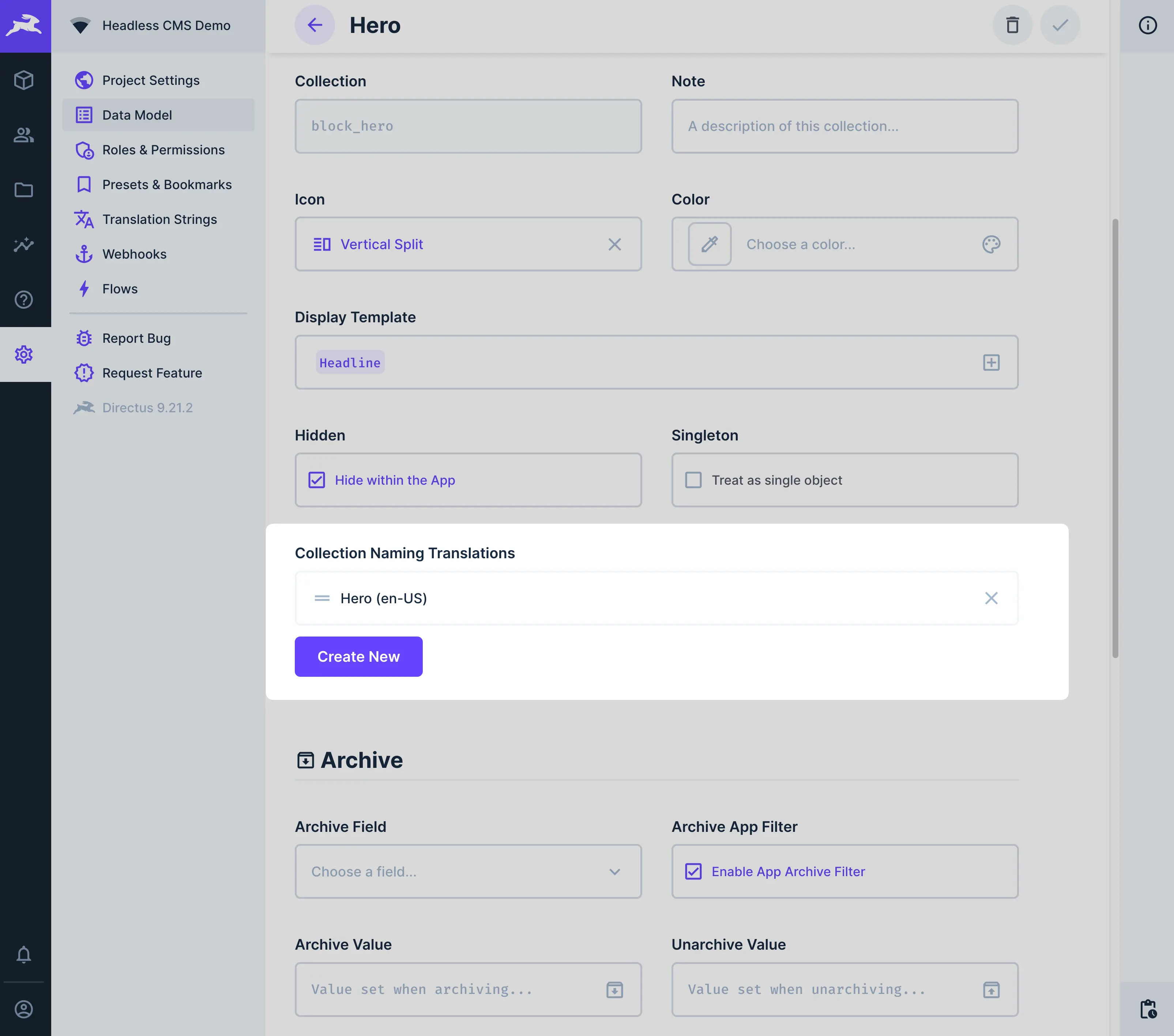CMS Screenshot