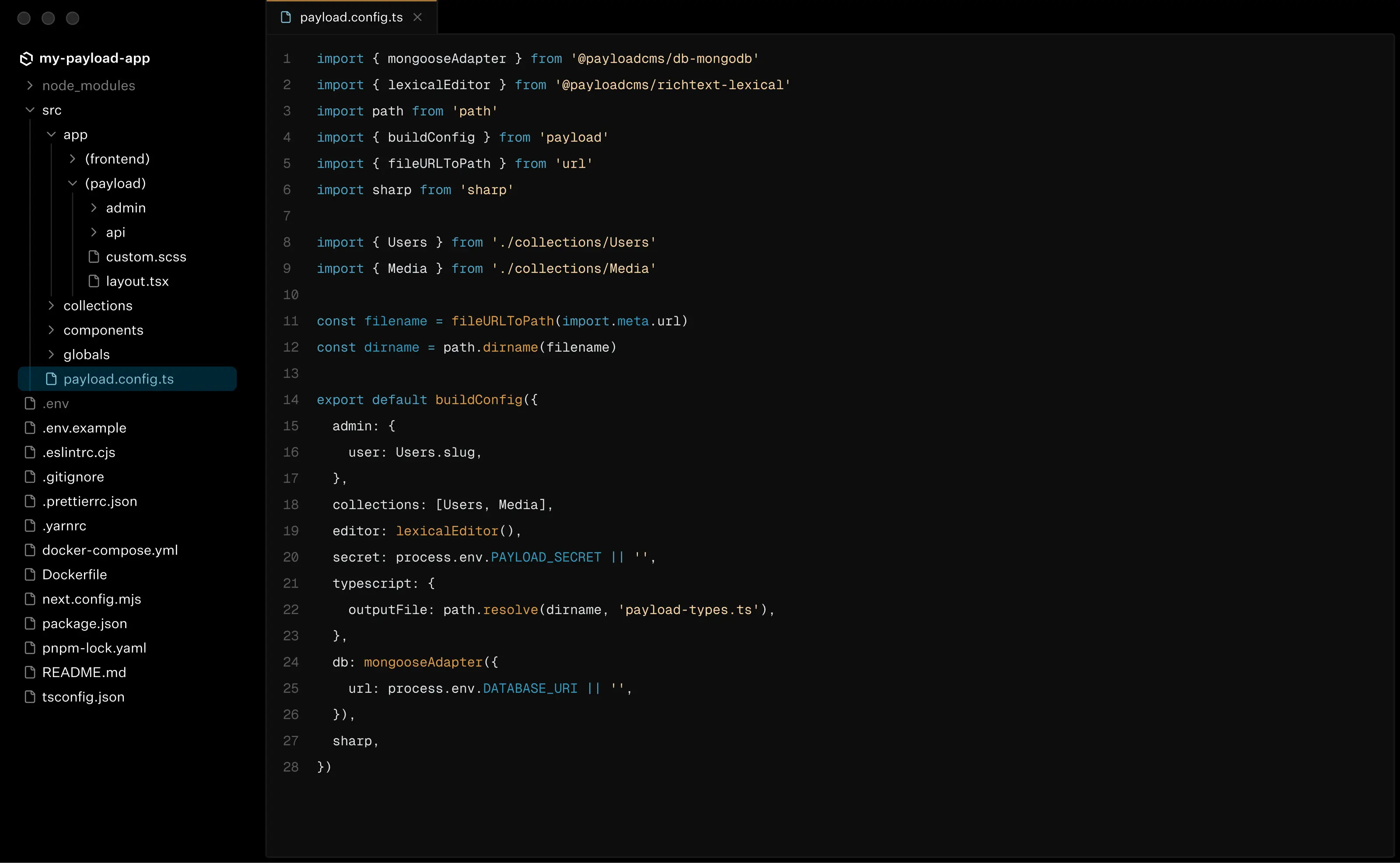 CMS Screenshot