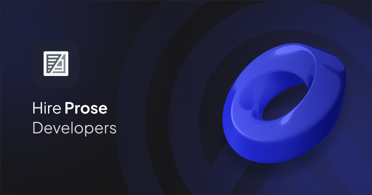 Hire Prose Developer