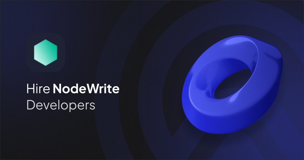 Hire NodeWrite Developer