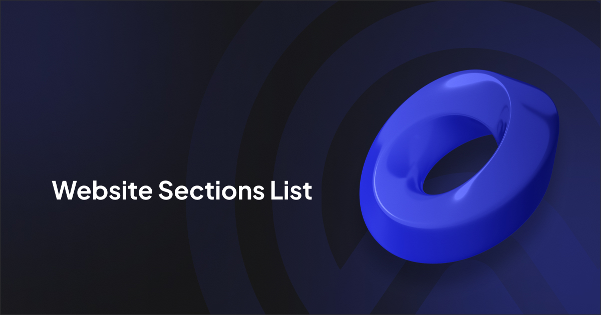 Website Sections List — All Types of Blocks for Marketing Pages