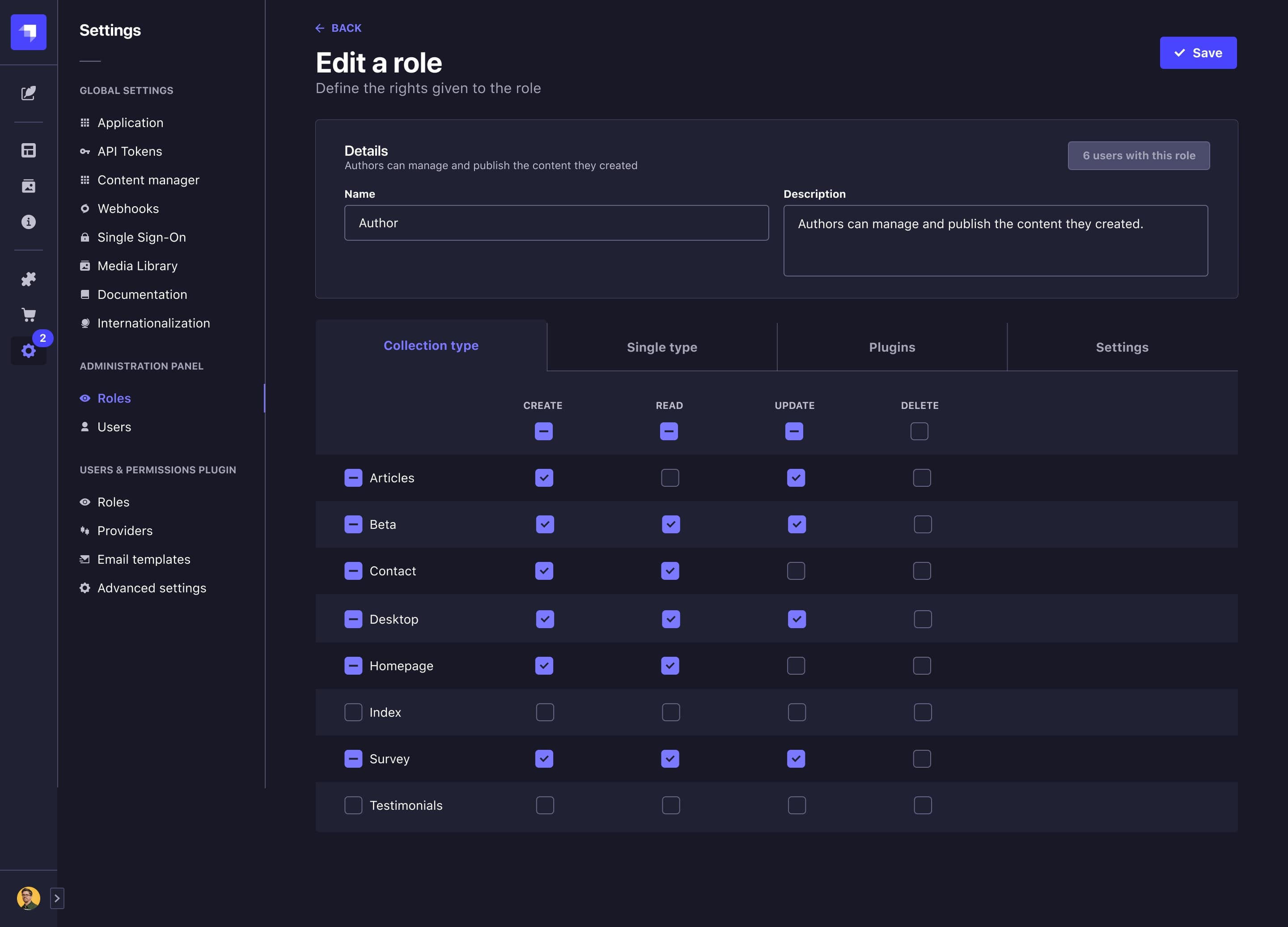 CMS Screenshot